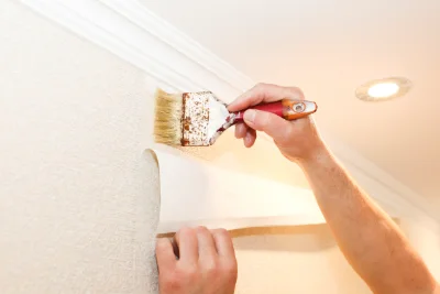 Pose de papier peint à Chamberet — revêtements muraux et toiles de verre